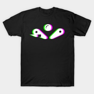 Retro Glitch Pinball Flippers T-Shirt